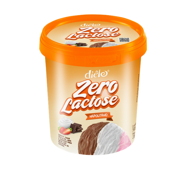 SORVETE DIELO NAPOLITANO ZERO LACTOSE 500ML