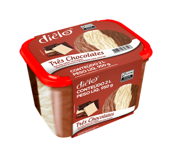 SORVETE DIELO TRES CHOCOLATE 2L