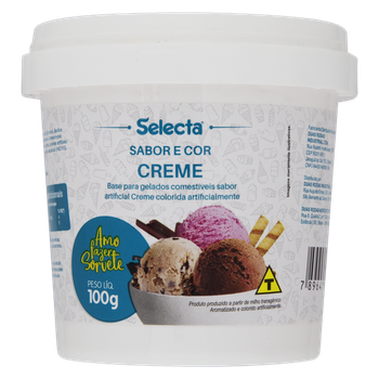 SORVETE SELECTA CREME 100G