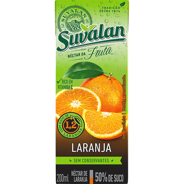 SUCO  SUVALAN LARANJA 200ML