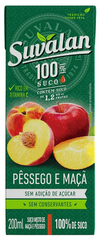 SUCO SUVALAN PESSEGO E MACA 200ML