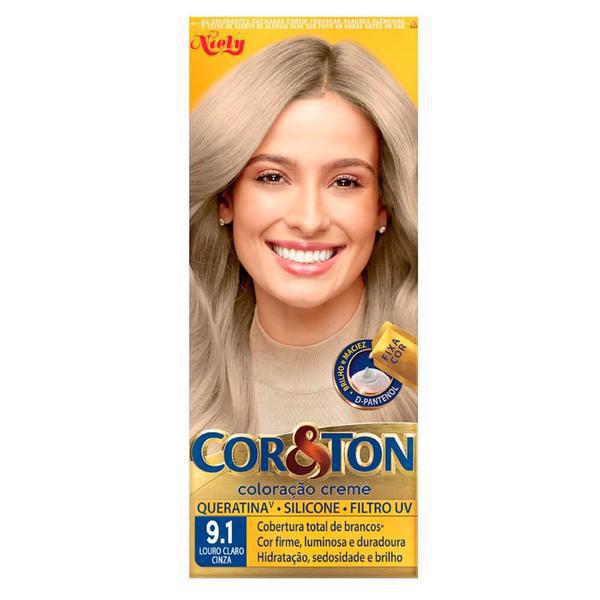 TINTURA COR E TON 9.1LOURO CINZ CLARO