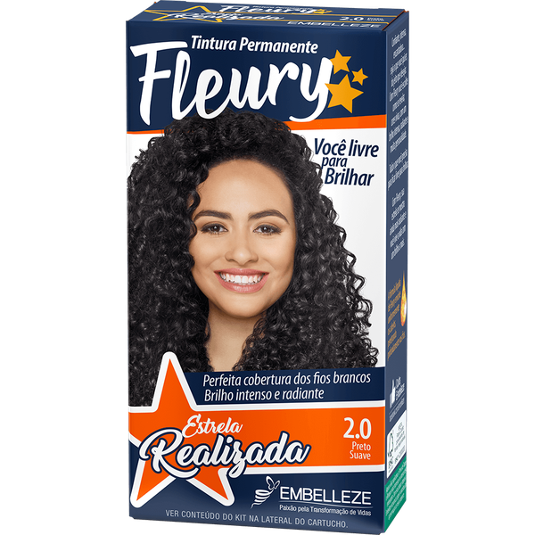 TINTURA FLEURY 2,0 PRETO SUAVE 75ML