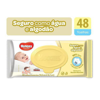 TOALHA UMED HUGGIES NEWBRN C/48