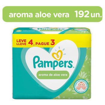 TOALHA UMED.PAMPERS ALOE VERA L4P3