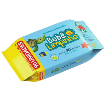 TOALHA UMEDECIDA BEBE LIMPINHO C/90