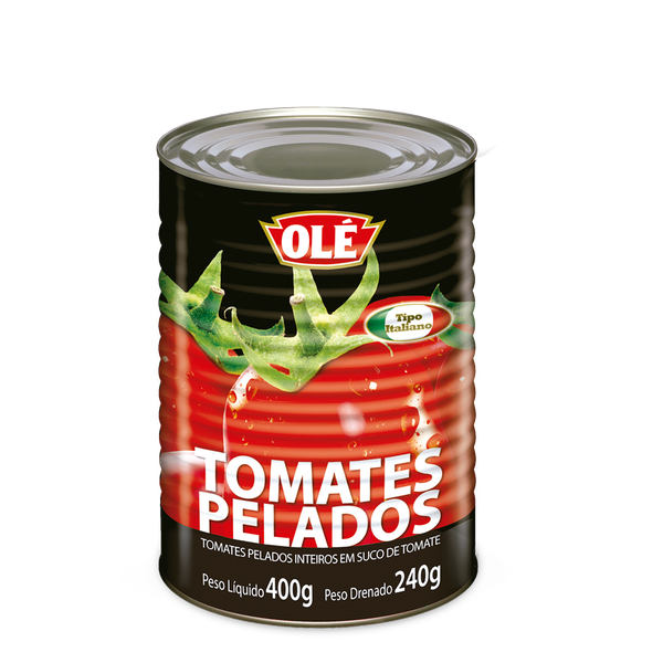 TOMATES PELADOS EM CUBO OLE 390G