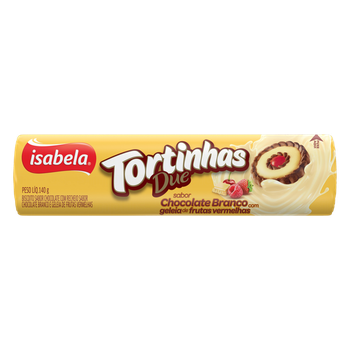 TORTINHA ISABELA DUE CHOC BCO/FTAS VERM 140G