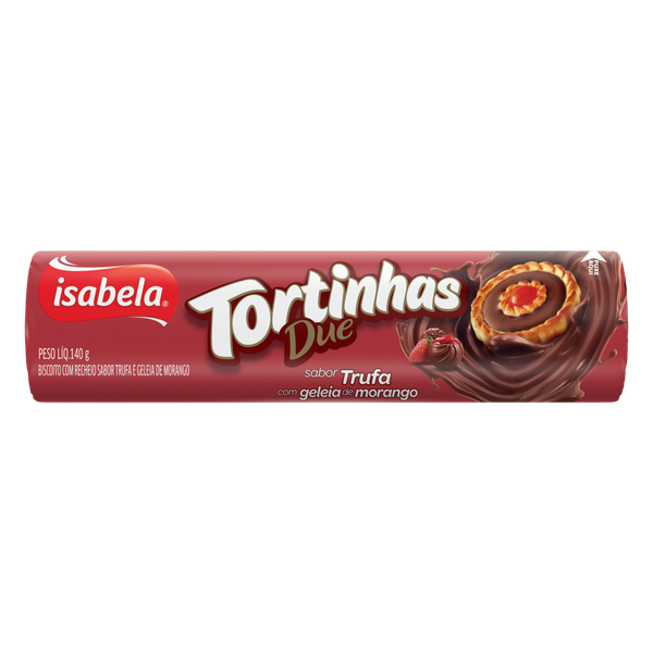 TORTINHA ISABELA DUE TRUFA/MORANGO140G