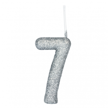 VELA REGINA GLITTER PRATA N7