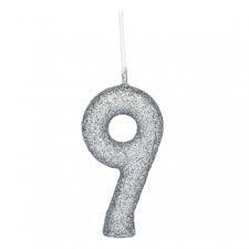 VELA REGINA GLITTER PRATA N9