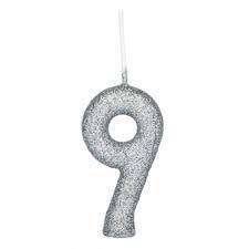 VELA REGINA GLITTER PRATA N9