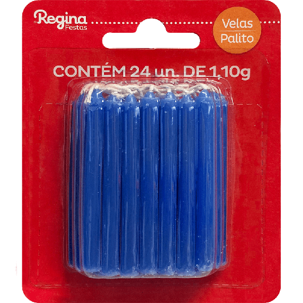 VELA REGINA  PALITO AZUL 24UN