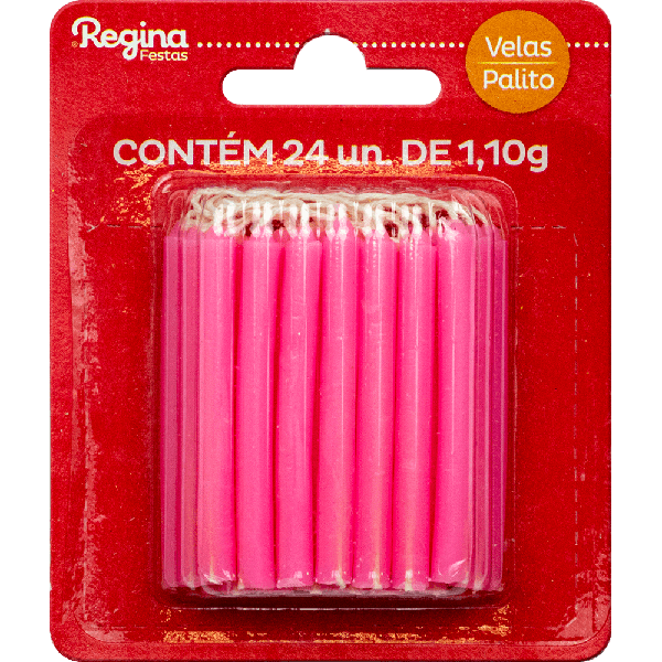 VELA REGINA  PALITO  ROSA 24UN