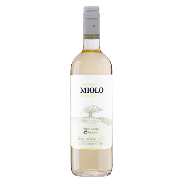 VINHO MIOLO SELECAO BCO SECO P GRIGIO/RIES 750ML