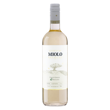 VINHO MIOLO SELECAO BCO SECO P GRIGIO/RIES 750ML
