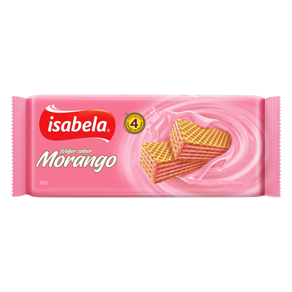 WAFER ISABELA MORANGO 100G
