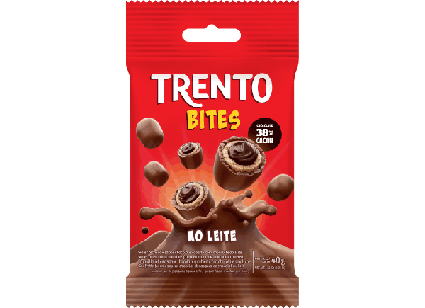 WAFER MINI TRENTO BITES AO LEITE 40G