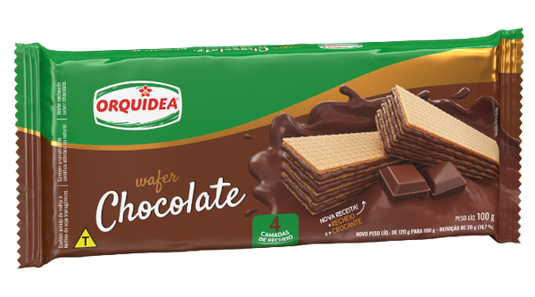 WAFER ORQUIDEA CHOCOLATE 100G