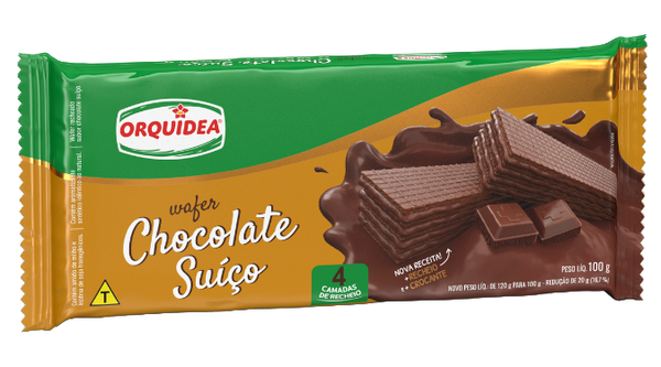 WAFER ORQUIDEA CHOCOLATE SUICO 100G
