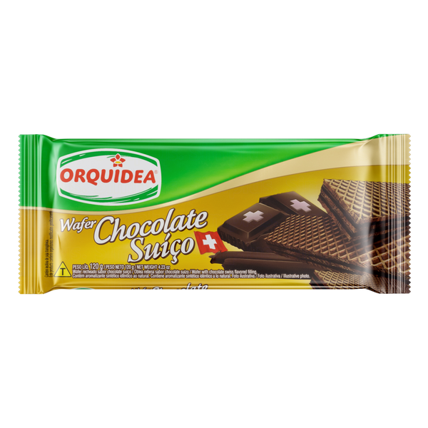 WAFER ORQUIDEA CHOCOLATE SUICO 120G