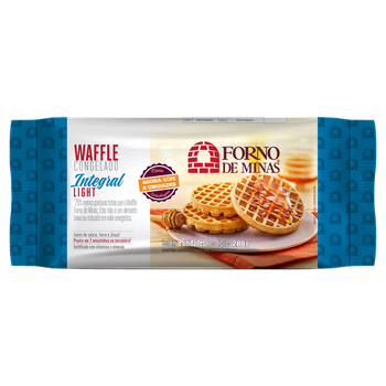 WAFFLE FORNO MINAS ASSADO CONG LIGHT E INTEGRAL 280G