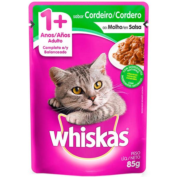 WHISKAS ADULTO CORDEIRO SCH 85G
