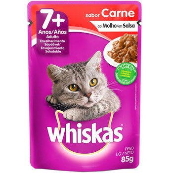 WHISKAS SENIOR CARNE SH 85G