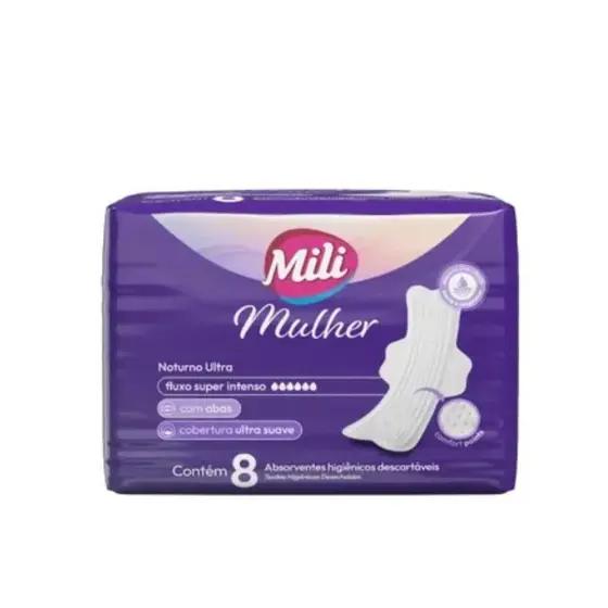 ABS MILI MULHER NOTURNO ULTRA C/ABAS C/8
