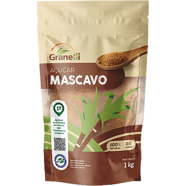 ACUCAR GRANELLI MASCAVO 1KG