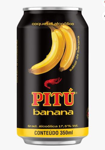 AGUARDENTE PITU BANANA 350ML