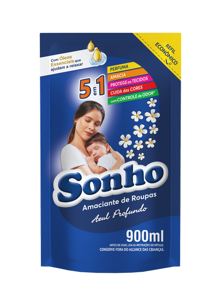 AMACIANTE SONHO AZUL PROFUNDO RF 900ML