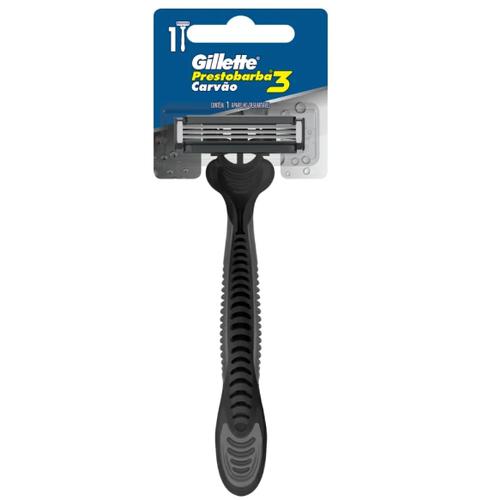 APARELHO GILLETTE PREST 3 CARVAO ATIVADO