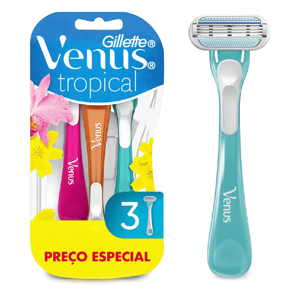 APARELHO VENUS GILLETTE TROPICAIS C/3
