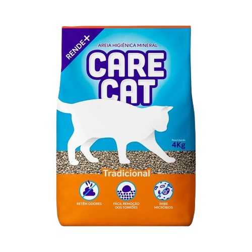 AREIA CARECAT P/ GATOS TRADICIONAL 4KG