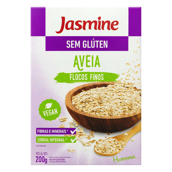 AVEIA JASMINE FLOCOS FINOS S/GLUTEN 200G