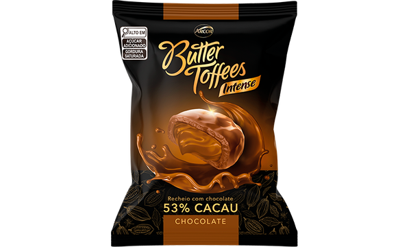 BALA  ARCOR BUTTER TOFFE 53% CACAU 500G