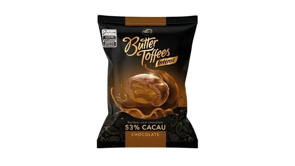 BALA ARCOR BUTTER TOFFE 53% CACAU 90G