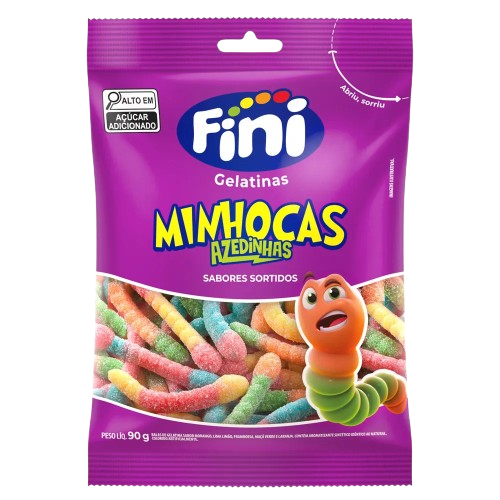 BALA FINI MINHOCAS CITRICAS 90G