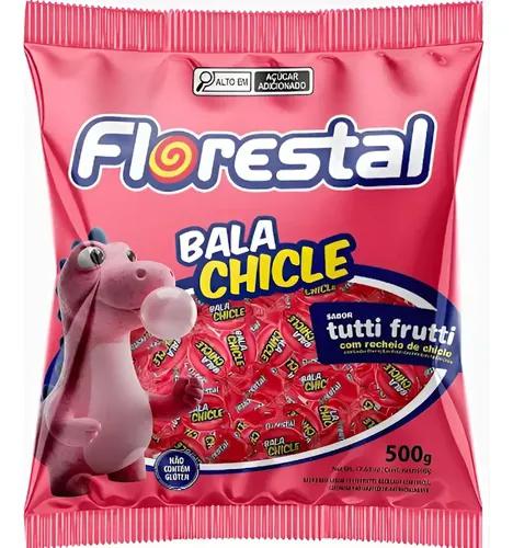 BALA FLORESTAL CHICLE TUT FRUT 500G