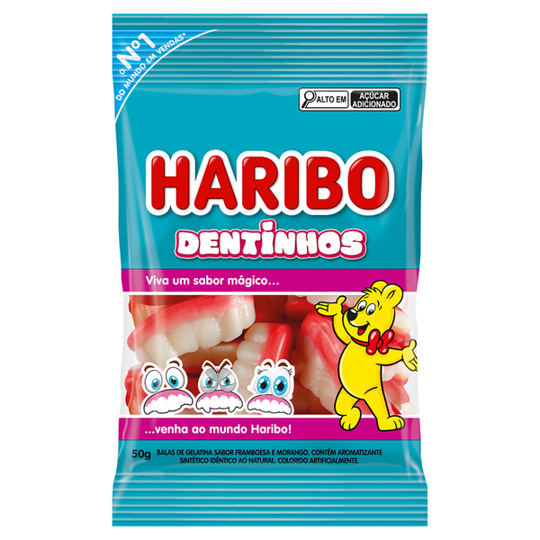 BALA HARIBO GEL DENTINHOS 50G