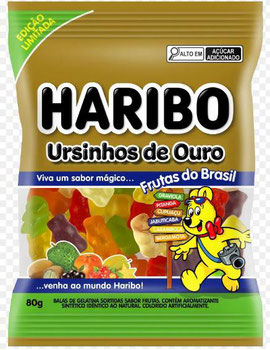 BALA HARIBO GEL URSINHOS FRUTAS BRASIL 8