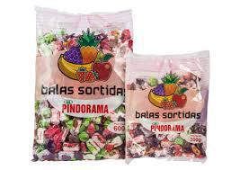 BALA PINDORAMA MASTIGAVEL SORTIDA 500G