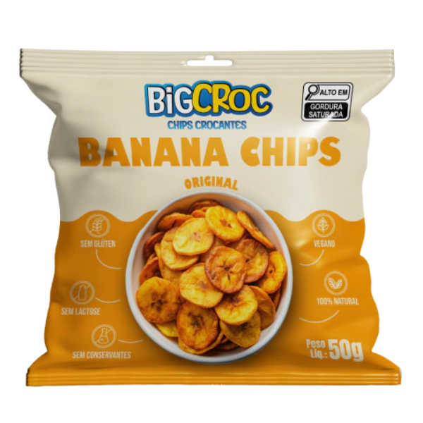 BANANA BIG CROC CHIPS 50GR