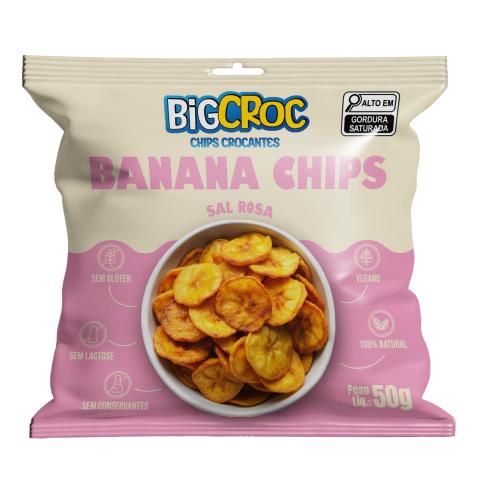 BANANA BIG CROC CHIPS SAL ROSA 50GR