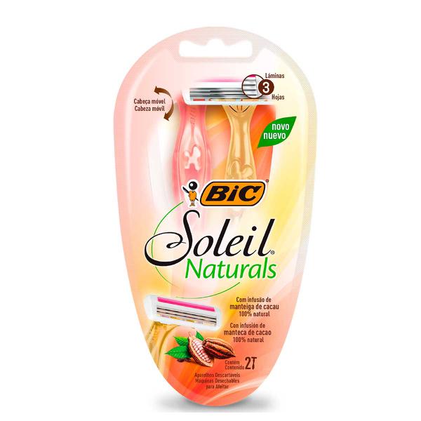 BARBEADOR BIC DESC SOLEIL NATURALS C/2