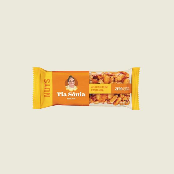 BARRA CEREAL TIA SONIA  ABACAXI C/CASTAN