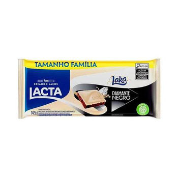 BARRA CHOC LACTA LAKA DIAMANTE NEG 145G