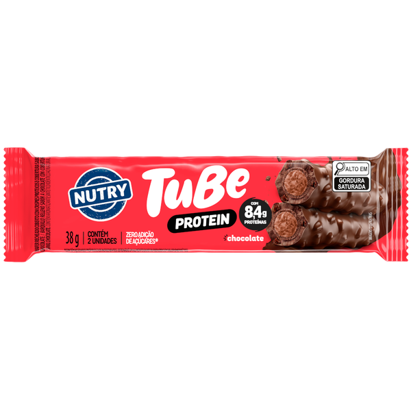 BARRA NUTRY PROTEINA TUBE CHOCO 38G