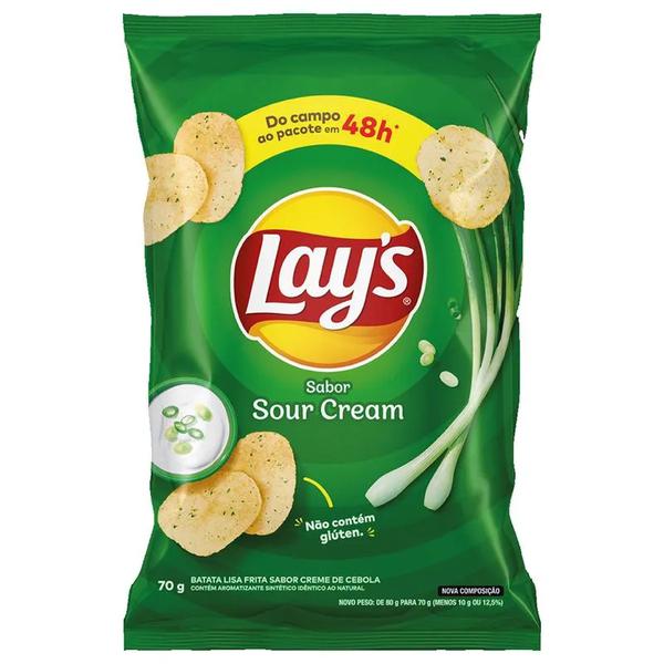BATATA LAYS SOUR CREAM PRECIFICADO 70G